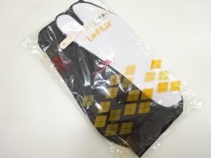 未使用品　男物黒足袋(27センチ・4枚コハゼ)